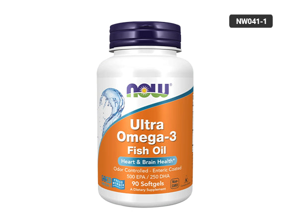 Now Ultra Omega-3 Fish Oil Supports eart, Brain, and Vision Health, with Purity and No Contaminants.